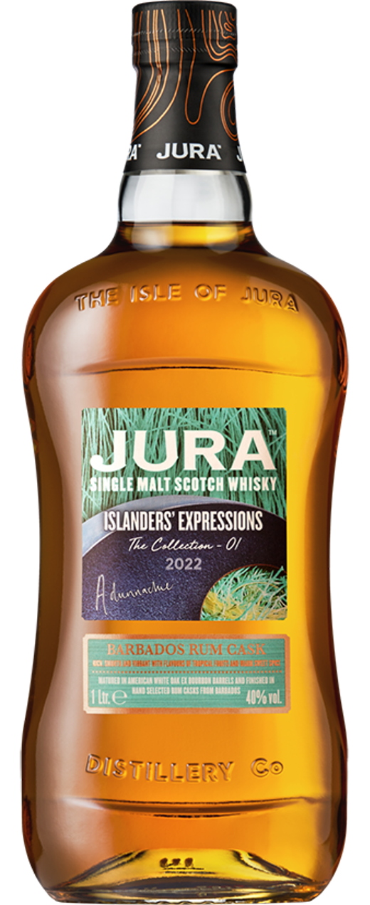Medium Jura Islanders Expressions No 1 Barbados Rum Bottle Front Transparent Small