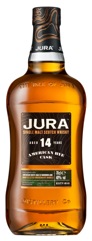 Small Jura 14Yr American Rye Bottle Front