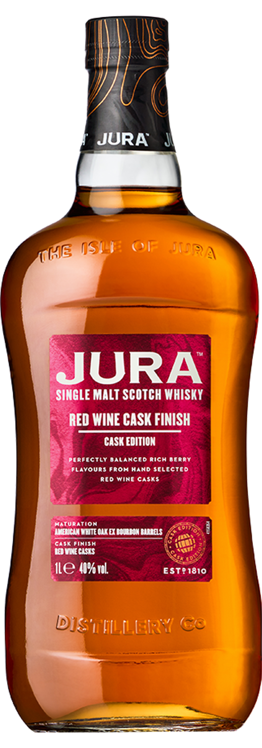Jura Red Wine Cask 1L Bottle Only Transparent Web