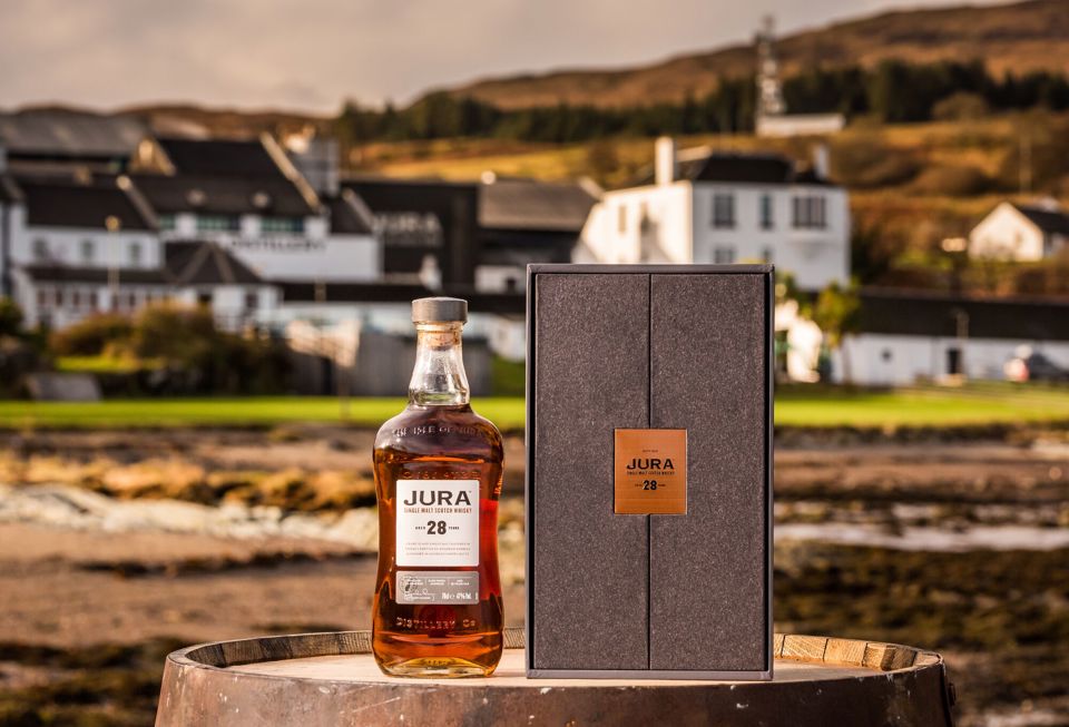 Large Jura Island Lifestyle 28YO Bottle And Box Landscape
